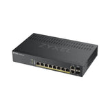 Zyxel GS1920-8HPv2 Managed L2/L3/L4 Gigabit Ethernet (10/100/1000) Power over Ethernet (PoE) Black