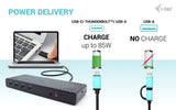 i-tec USB 3.0 / USB-C / Thunderbolt Dual Display Docking Station + Power Delivery 100W