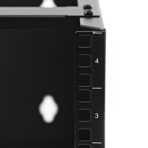 StarTech.com 4U Wall Mount Network Rack - 14 Inch Deep (Low Profile) - 19" Patch Panel Bracket for Shallow Server and IT Equipment, Network Switches - 44lbs/20kg Weight Capacity, Black