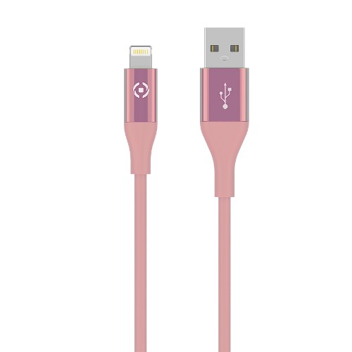 Celly USBLIGHTCOLORPK lightning cable 1 m Pink