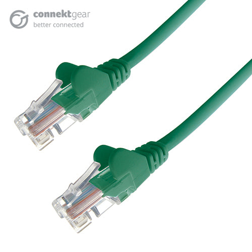 connektgear 2m RJ45 CAT6 UTP Stranded Flush Moulded LS0H Network Cable - 24AWG - Green  - Computer Cables - connektgear