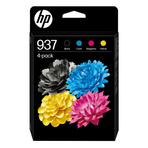 HP 6C400NE/937 Printhead cartridge multi pack Bk,C,M,Y 1450pg + 3x800pg Pack=4 for HP OfficeJet Pro 9100