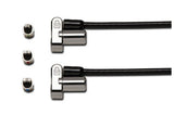 Kensington Universal 3-in-1 Keyed Cable Lock with Twin Lockheads - Master Keyed