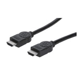 Manhattan HDMI 4K@30Hz Cable with Ethernet, 2m, Suitable for ALL 1080p/HD and majority of 4K uses (check your system 4K specification to be sure), Male to Male, Black, Ultra HD 4k x 2k, Lifetime Warranty, High Speed, Equivalent to HDMM2MHS