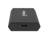 Manhattan M.2 NVMe SSD Enclosure, USB-C Female Connection, 10 Gbps (USB 3.2 Gen2 aka USB 3.1), UASP-compliant, SuperSpeed+ USB, Aluminum, Black, Three Year Warranty