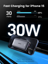 Ugreen 10000mAh Mini Powerbank Quick Charging 30W Grey