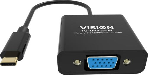 Vision TC-USBCVGA/BL video cable adapter USB Type-C VGA (D-Sub) Black