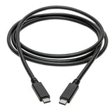 Tripp Lite U420-006 USB-C Cable (M/M) - USB 3.2, Gen 1 (5 Gbps), Thunderbolt 3 Compatible, 6 ft. (1.83 m)