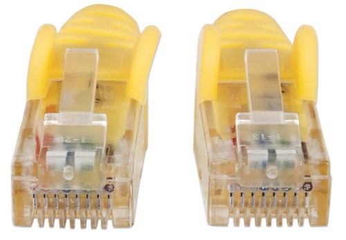 Intellinet Network Patch Cable, Cat6, 3m, Yellow, CCA, U/UTP, PVC, RJ45, Gold Plated Contacts, Snagless, Booted, Lifetime Warranty