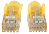 Intellinet Network Patch Cable, Cat6, 1m, Yellow, CCA, U/UTP, PVC, RJ45, Gold Plated Contacts, Snagless, Booted, Lifetime Warranty