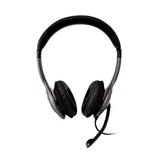 V7 HU521-2EP headphones/headset Wired Head-band Office/Call center Black, Silver