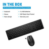 HP 655 Wireless Keyboard and Mouse Combo (Bulk 10)