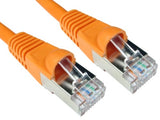 Cables Direct Cat6a, 0.5m networking cable Orange S/FTP (S-STP)