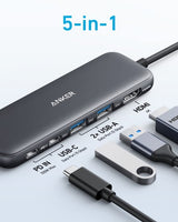 Anker 332 Wired USB 3.2 Gen 1 (3.1 Gen 1) Type-C Black