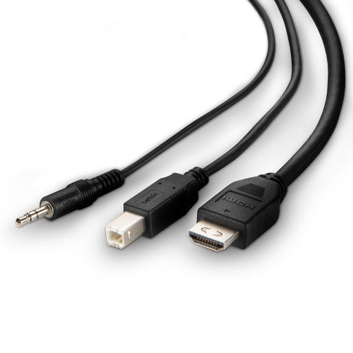 Belkin F1DN1CCBL-DH10t KVM cable Black 3 m