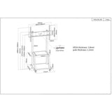 Manhattan Trolley Mount Stand for TV & Monitors, For screens 37" to 100", VESA compatibility: all between 200x200 to 800x600mm - check the dimensions of the four mounting holes on back of screen to ensure it fits, Max 150kg, Black, LFD, Stand, Bracket