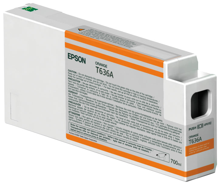 Epson C13T636A00/T636A Ink cartridge orange 700ml for Epson Stylus Pro WT 7900/7900  - Printers & Scanners - Epson