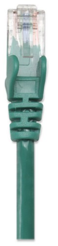 Intellinet Network Patch Cable, Cat6, 3m, Green, CCA, U/UTP, PVC, RJ45, Gold Plated Contacts, Snagless, Booted, Lifetime Warranty