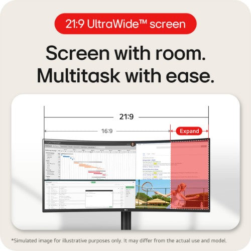 LG 34WR55QK-B computer monitor 86.4 cm (34") 3440 x 1440 pixels Wide Quad HD Black