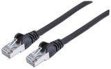 Intellinet Network Patch Cable, Cat6, 1m, Black, Copper, S/FTP, LSOH / LSZH, PVC, RJ45, Gold Plated Contacts, Snagless, Booted, Lifetime Warranty