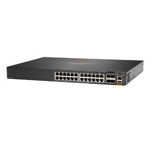 HPE Aruba Networking CX 6300F 24‑port 1GbE and 4‑port SFP56 Managed L3 Gigabit Ethernet (10/100/1000) 1U Grey