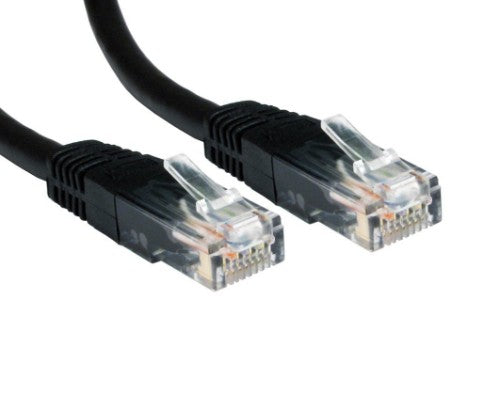 Cables Direct 0.25m Cat6, M - M networking cable Black U/UTP (UTP)