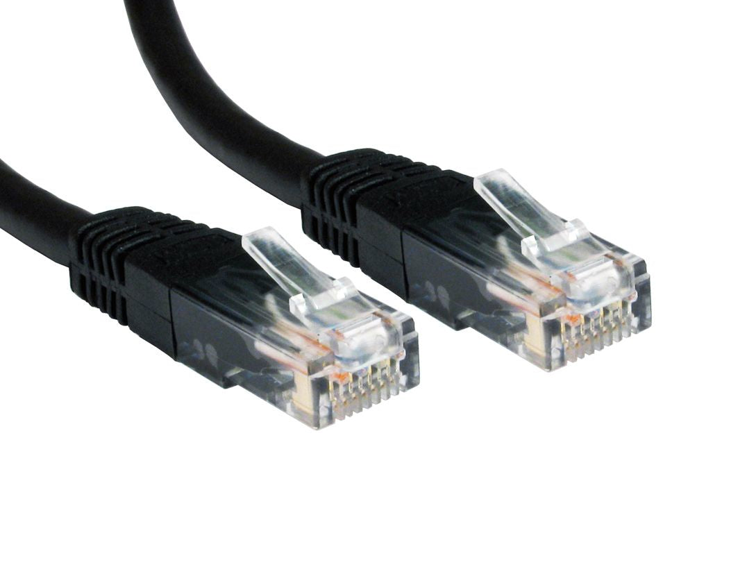 Cables Direct Cat6 1m networking cable Black U/UTP (UTP)  - Computer Cables - Cables Direct