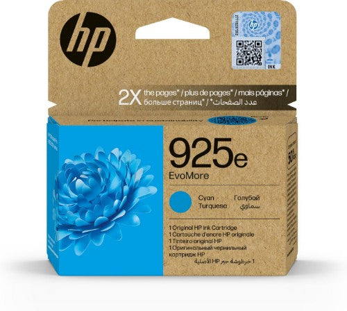 HP 4K0W0PE/925E Ink cartridge cyan EvoMore, 800 pages ISO/IEC 19752 for HP OJ Pro 8120/e