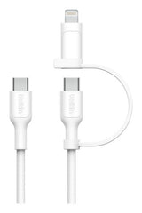 Belkin BoostCharge Pro USB cable USB 2.0 1.5 m USB C USB C/Lightning White
