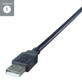connektgear 2m USB 2 Android Charge and Sync Cable A Male to B Micro MHL Male