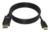 Vision TC 2MDPHDMI8K/BL video cable adapter 2 m DisplayPort HDMI Black