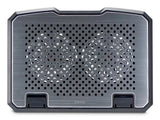 Hama Aluminium laptop cooling pad 39.6 cm (15.6") Black