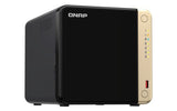 QNAP TS-464 NAS Tower Intel® Celeron® N5095 8 GB DDR4 32 TB HDD QNAP Turbo System Black, Gold