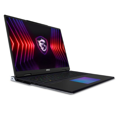 MSI Titan 18 HX A14VIG-051UK Intel® Core™ i9 i9-14900HX Laptop 45.7 cm (18") UHD+ 32 GB DDR5-SDRAM 2 TB SSD NVIDIA GeForce RTX 4090 Wi-Fi 7 (802.11be) Windows 11 Pro Black