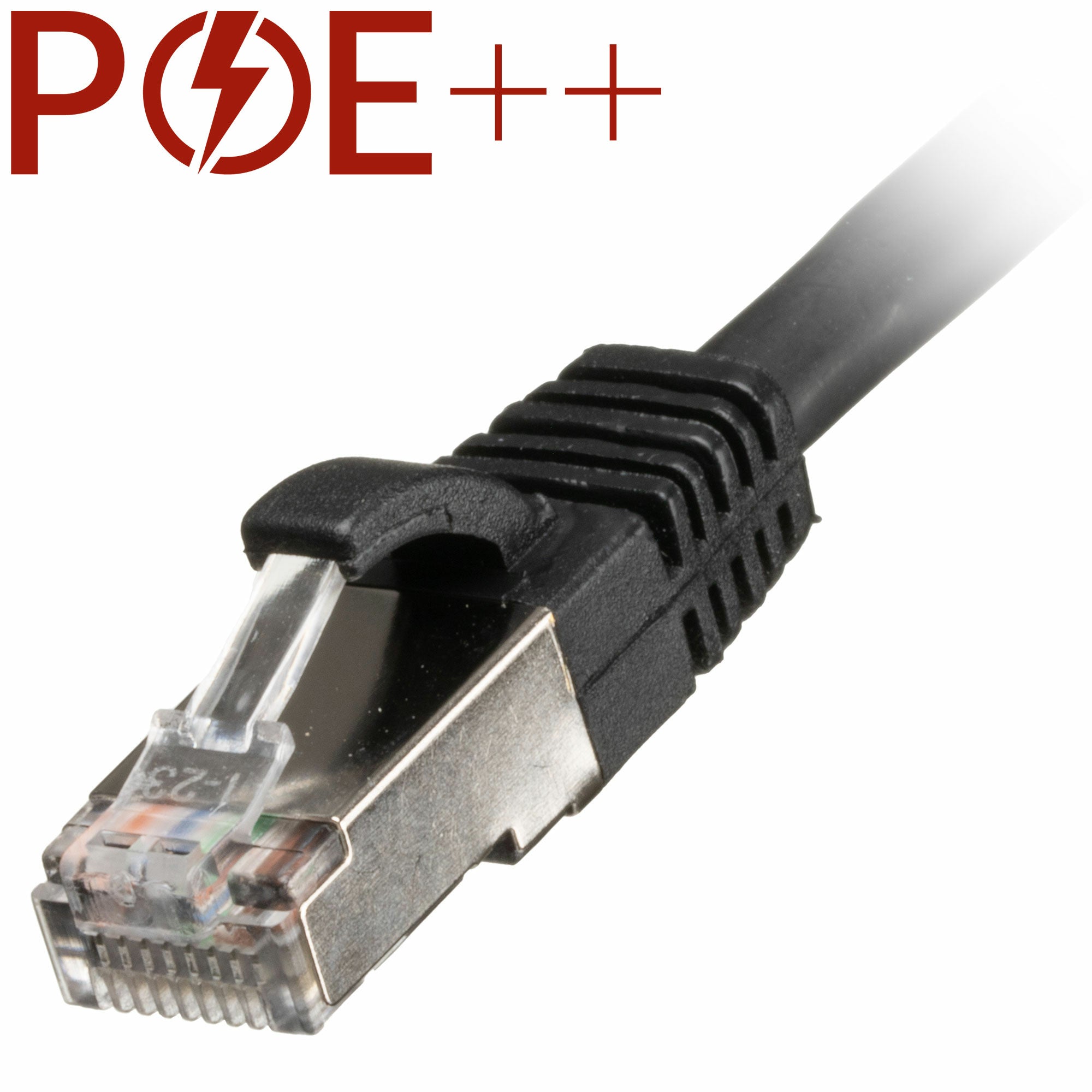 Cablenet 0.3m Cat6a RJ45 Black S/FTP LSOH 26AWG Snagless Booted Patch Lead  - Computer Cables - Cablenet