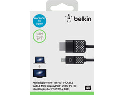 Belkin Mini DisplayPort to HDTV Cable 1.8 m HDMI Black