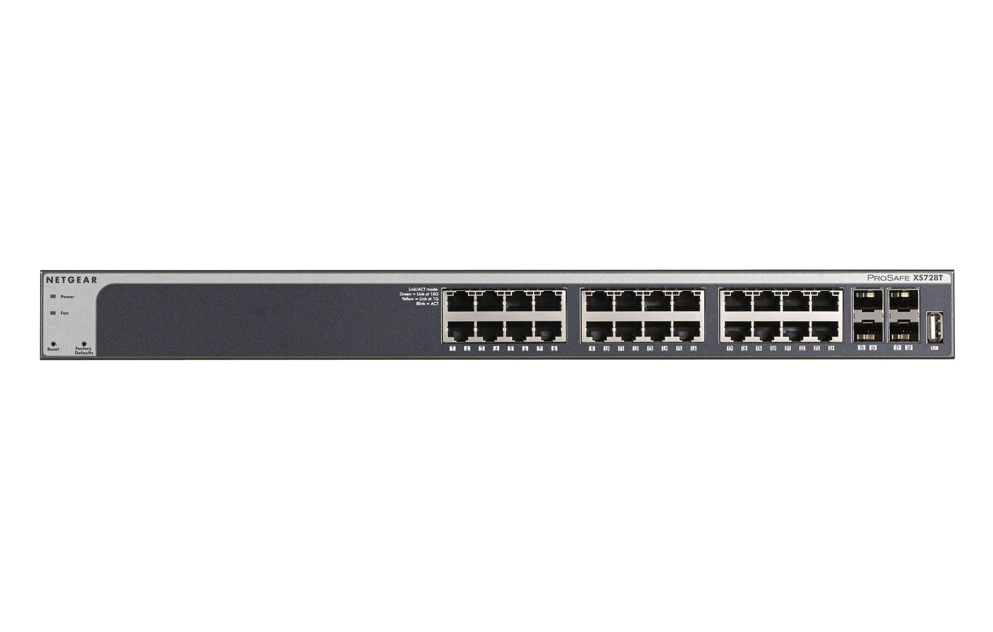 NETGEAR 28-Port 10G Ethernet Smart Switch (XS728T)  - Networking - Netgear