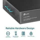 TP-Link 18-Port Gigabit Easy Smart PoE Switch with 16-Port PoE+