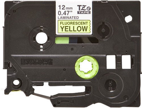 Brother TZE-C31 DirectLabel black on yellow Laminat 12mm x 5m for Brother P-Touch TZ 3.5-18mm/6-12mm/6-18mm/6-24mm/6-36mm