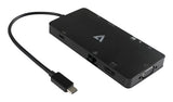 V7 UCMINIDOCK-ALTHV laptop dock/port replicator Docking USB 3.2 Gen 1 (3.1 Gen 1) Type-C Black