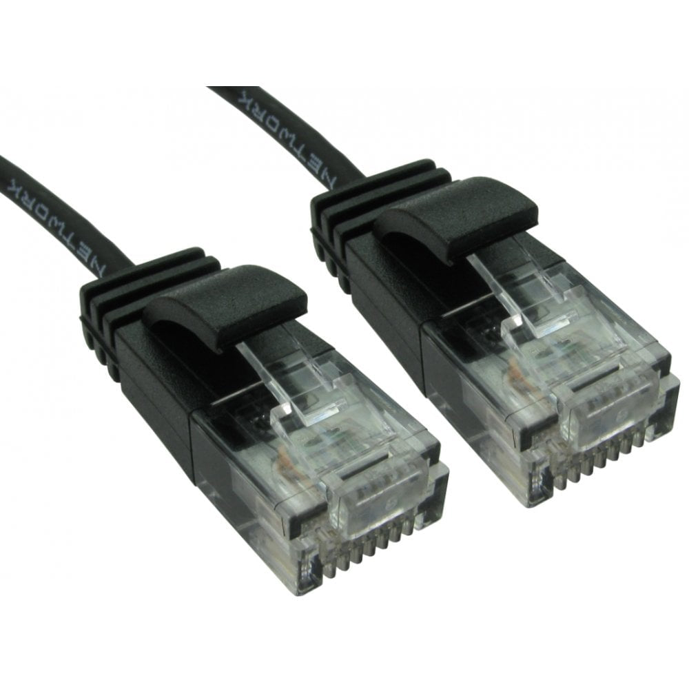 Cables Direct ERSLIM-1015HK networking cable Black 1.5 m Cat6 U/UTP (UTP)  - Computer Cables - Cables Direct