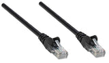Intellinet Network Patch Cable, Cat5e, 2m, Black, CCA, U/UTP, PVC, RJ45, Gold Plated Contacts, Snagless, Booted, Lifetime Warranty