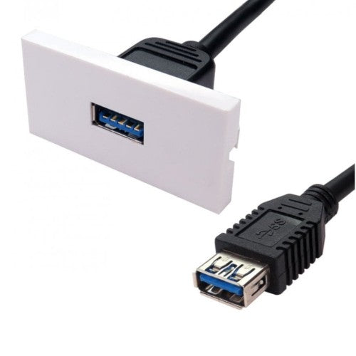 Cables Direct USB3 Euromod USB cable USB 3.2 Gen 1 (3.1 Gen 1) USB A Black