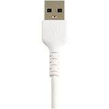 StarTech.com 6 inch (15cm) Durable White USB-A to Lightning Cable - Heavy Duty Rugged Aramid Fiber USB Type A to Lightning Charger/Sync Power Cord - Apple MFi Certified iPad/iPhone 12
