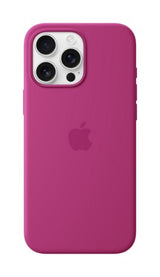 Apple iPhone 16 Pro Max Silicone Case with MagSafe - Fuchsia