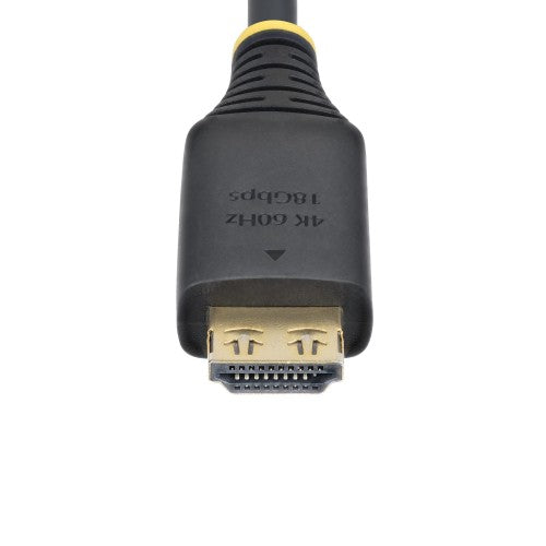 StarTech.com 8ft (2.4m) High Speed HDMI Cable with Gripping Connectors, 4K 60Hz/1440p 144Hz, HDR10/HDCP 2.2/ARC, 18Gbps, UHD HDMI 2.0 Cord for TV/Monitor/Display, TPE Jacket