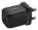 Belkin ENA007MYBK mobile device charger Laptop, Portable gaming console, Smartphone, Tablet Black AC Fast charging Indoor