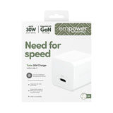 PanzerGlass empower™ by ® Turbo 30W Charger Single USB-C | UK Plug | Silver White