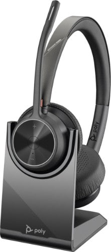 HP Poly Voyager 4320 USB-C Headset +BT700 dongle +Charging Stand