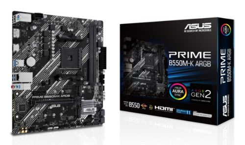ASUS PRIME B550M-K ARGB AMD B550 Socket AM4 micro ATX